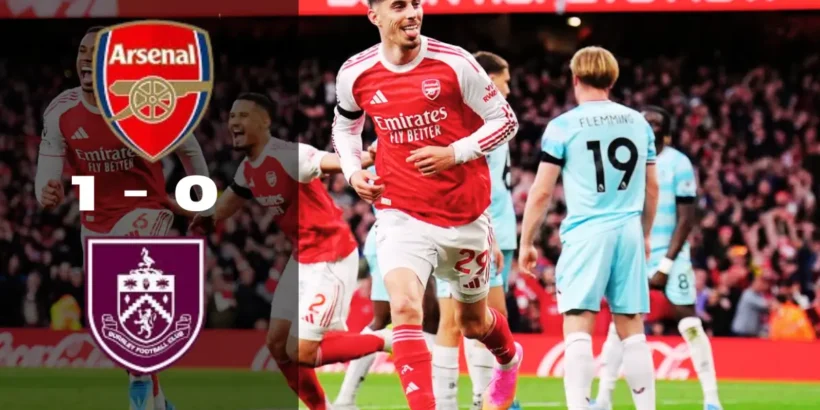 Bukayo Saka pendant Arsenal vs Burnley en Premier League.