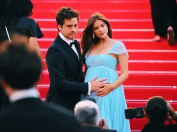 Barbara Palvin enceinte avec son baby bump à Cannes