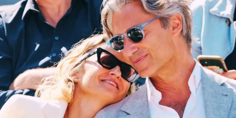 Caroline Roux et Laurent Solly, couple discret et médiatique.