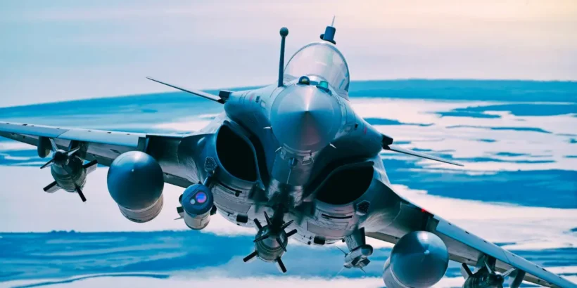 Rafale indien équipé de missiles MICA dans le cadre du partenariat militaire France-Inde
