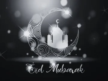 Famille célébrant Eid Mubarak 2026 en France.