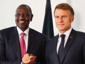 Emmanuel Macron au Kenya lors du sommet Africa Forward.