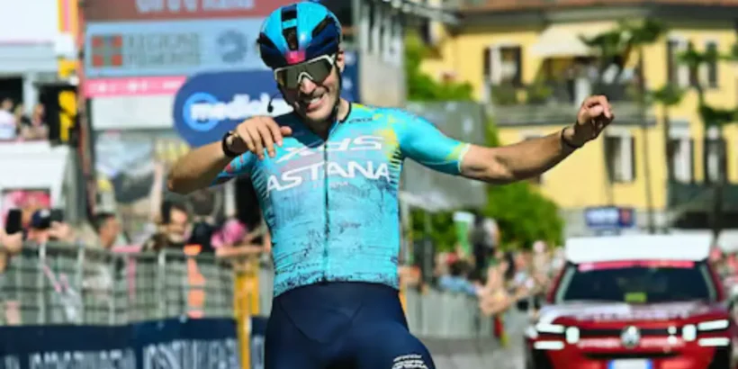 Enrico Zanoncello exclu du Giro après un coup de tête sur Robert Donaldson lors du sprint final.
