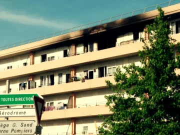 Feu appartement Châtellerault dans le quartier Ozon
