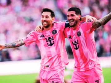Lionel Messi en pleine action pour l’Inter Miami lors du match contre Philadelphie Union