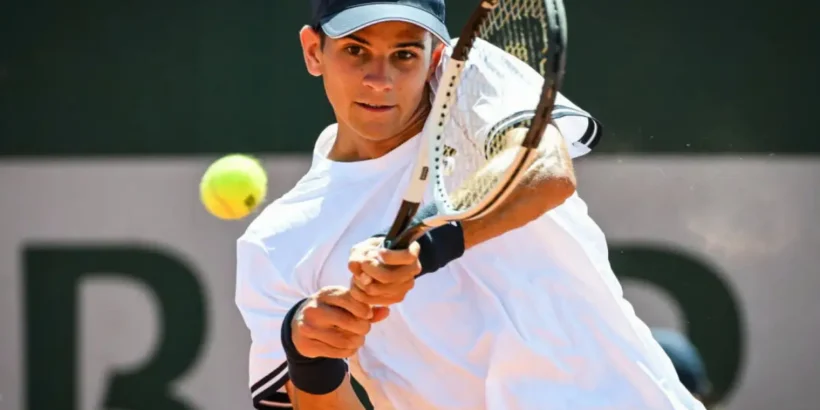 Rafael Jodar lors de son match polémique à Roland-Garros 2026