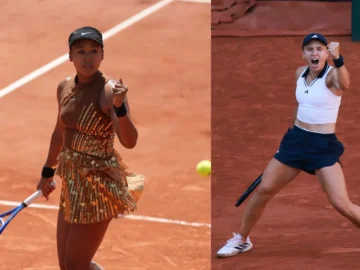 Iva Jovic lors de son match face à Naomi Osaka à Roland-Garros 2026