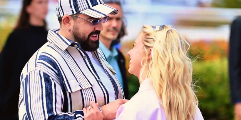Kim Higelin et Artus main dans la main au Festival de Cannes