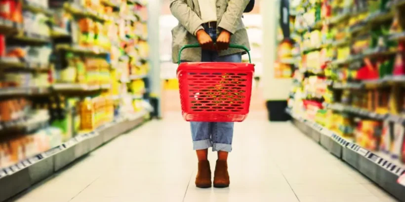 Clients devant un supermarché ouvert le lundi de Pentecôte 2026 en France