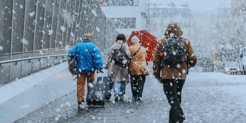 Neige en montagne et mauvais temps pendant le pont de l’Ascension 2026 en France.