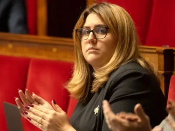 Anne-Sophie Frigout, eurodéputée RN, lors du reportage à Reims.