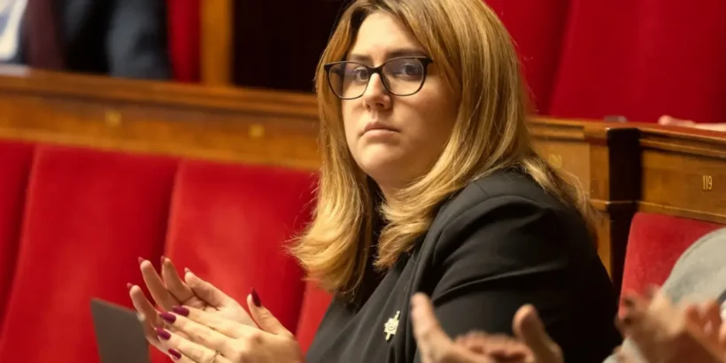 Anne-Sophie Frigout, eurodéputée RN, lors du reportage à Reims.