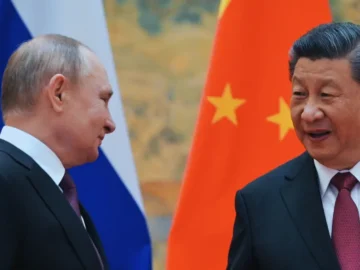 Xi Jinping et Vladimir Poutine lors d’un sommet Chine-Russie.