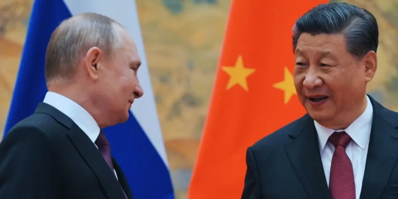 Xi Jinping et Vladimir Poutine lors d’un sommet Chine-Russie.