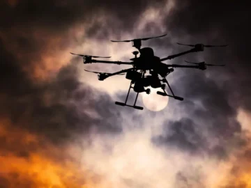 Drone ukrainien lors d'une mission à longue portée