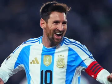 Lionel Messi sous le maillot de l’Argentine lors d’un match international décisif
