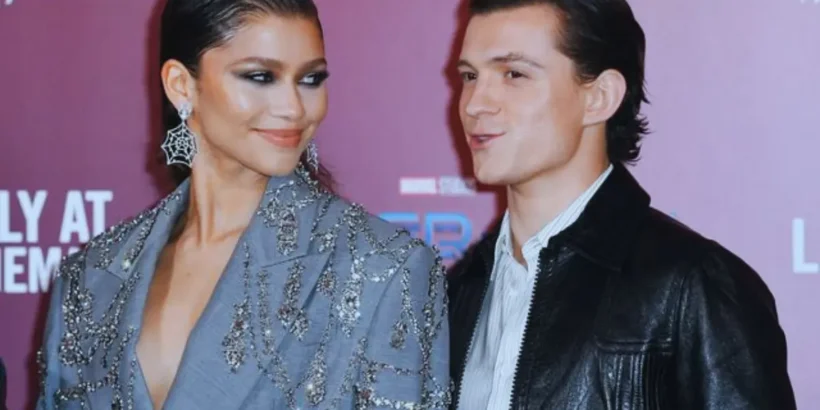 Tom Holland et Zendaya complices lors de la première de Spider-Man à Rome.