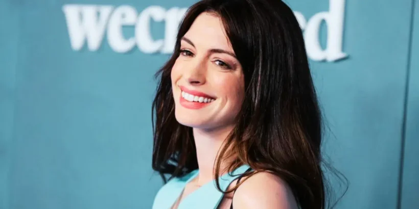 Anne Hathaway lors d’une apparition publique avant l’arrivée de son troisième enfant