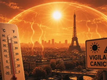 Carte vigilance fortes chaleurs avec zones concernées en France