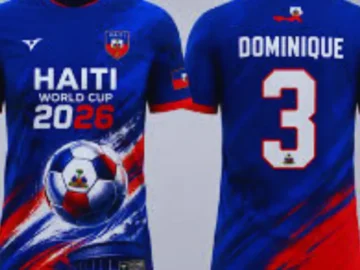 CdM 2026 : aperçu du maillot d’Haïti validé pour la phase finale de la Coupe du monde.