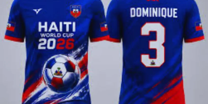 CdM 2026 : aperçu du maillot d’Haïti validé pour la phase finale de la Coupe du monde.