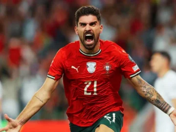 Les joueurs du Portugal célèbrent un but face au Nigeria avant la Coupe du monde 2026