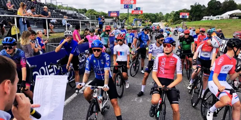 Ouest-France montre des participants lors de la reconnaissance de la Cyclo-Morbihan à Plouay
