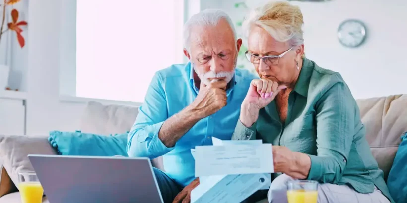 Retraités français discutant de leur pension et de l'évolution du pouvoir d'achat en France