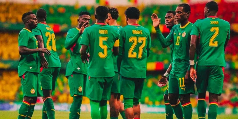 Joueurs du Sénégal face à l’Arabie saoudite lors d’un match de préparation