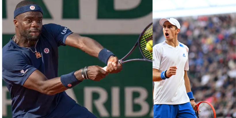 Matteo Arnaldi célèbre sa victoire contre Frances Tiafoe lors d'un match intense de Roland-Garros